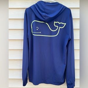 Vineyard Vines Performance Fishing Pullover Long Sleeve Hooded Shirt Small